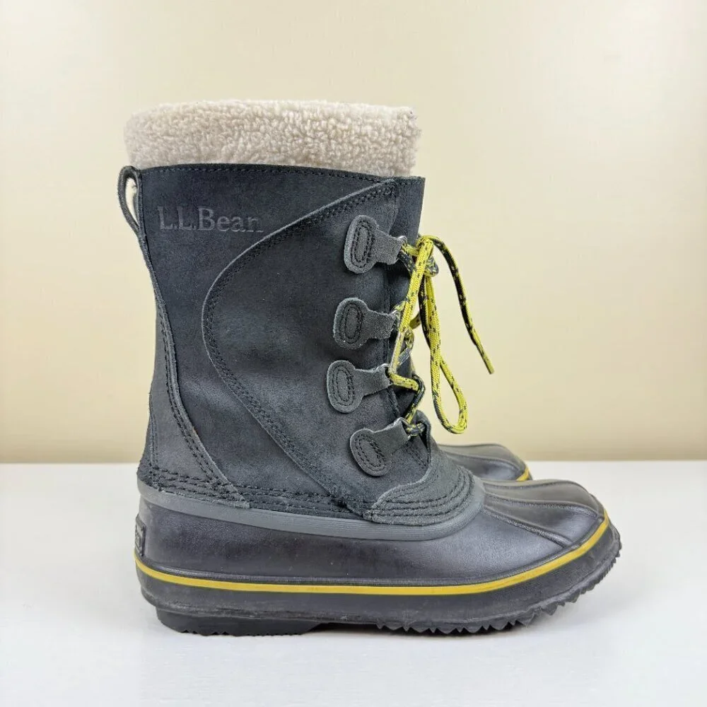EUC L.L Bean Waterproof Insulated Lace Up Snow Boots
